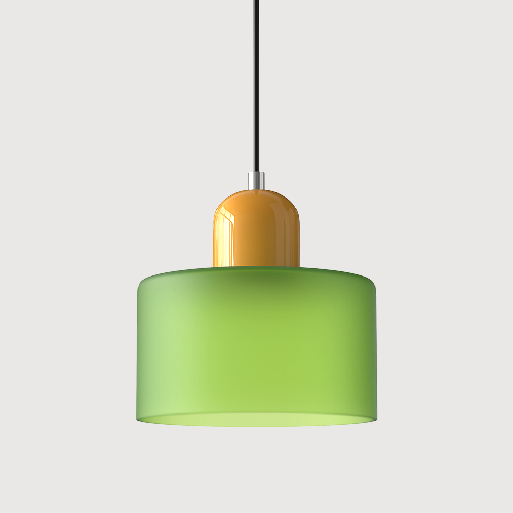 LumyHome | Coloured glass Bauhaus pendant light