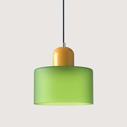 LumyHome | Coloured glass Bauhaus pendant light