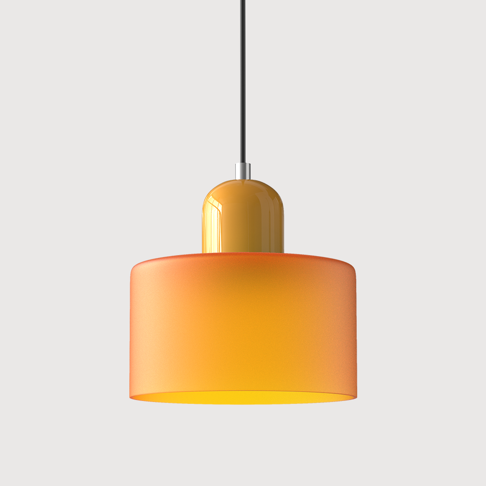 LumyHome | Coloured glass Bauhaus pendant light