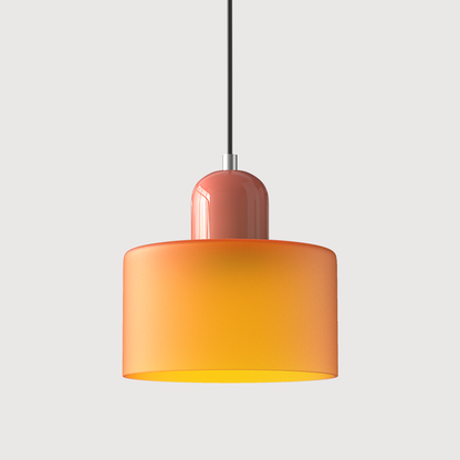 LumyHome | Coloured glass Bauhaus pendant light