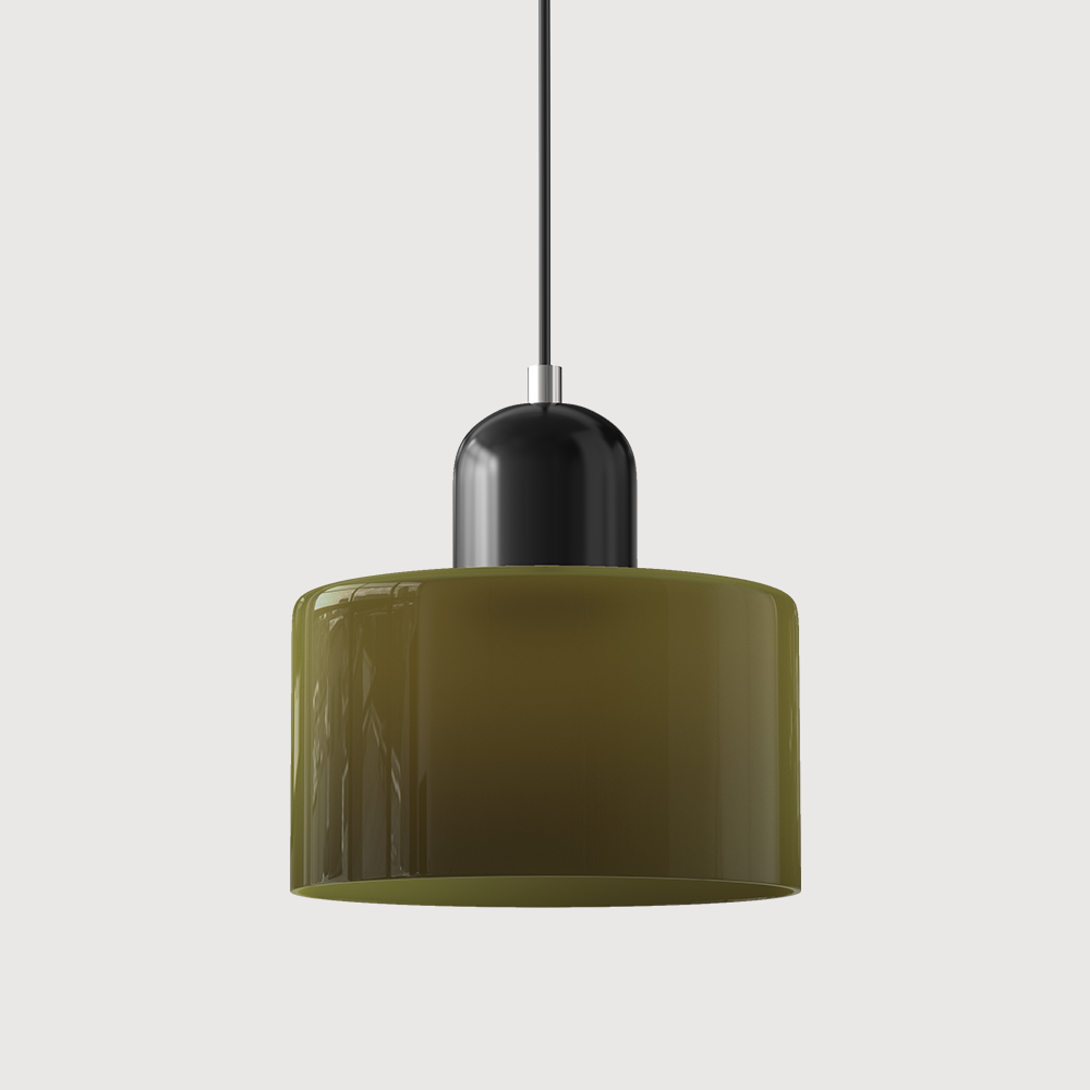 LumyHome | Coloured glass Bauhaus pendant light