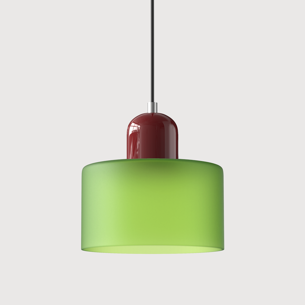 LumyHome | Coloured glass Bauhaus pendant light