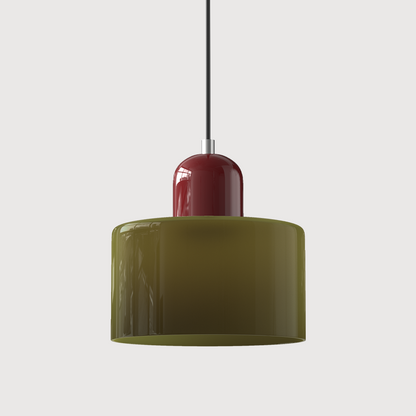 LumyHome | Coloured glass Bauhaus pendant light