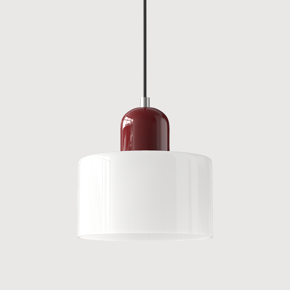 LumyHome | Coloured glass Bauhaus pendant light