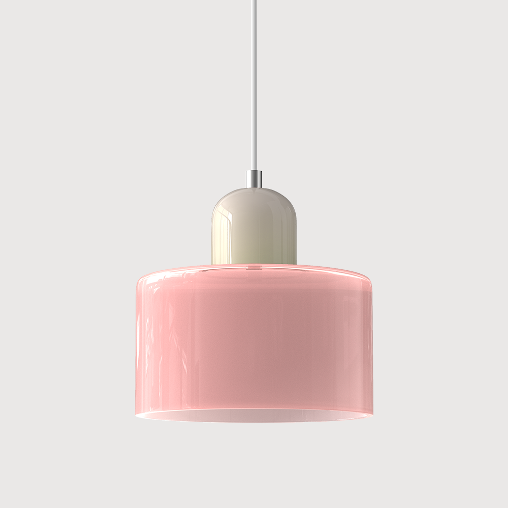 LumyHome | Coloured glass Bauhaus pendant light