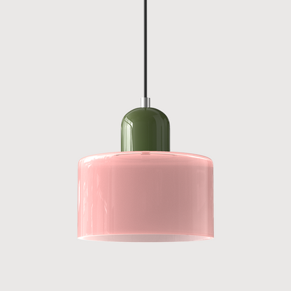 LumyHome | Coloured glass Bauhaus pendant light