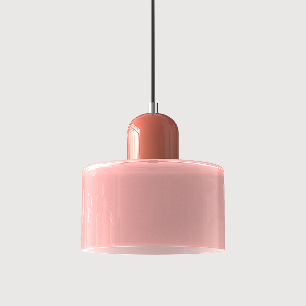 LumyHome | Coloured glass Bauhaus pendant light