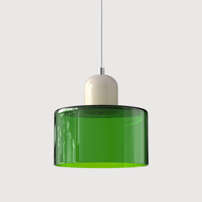 LumyHome | Coloured glass Bauhaus pendant light