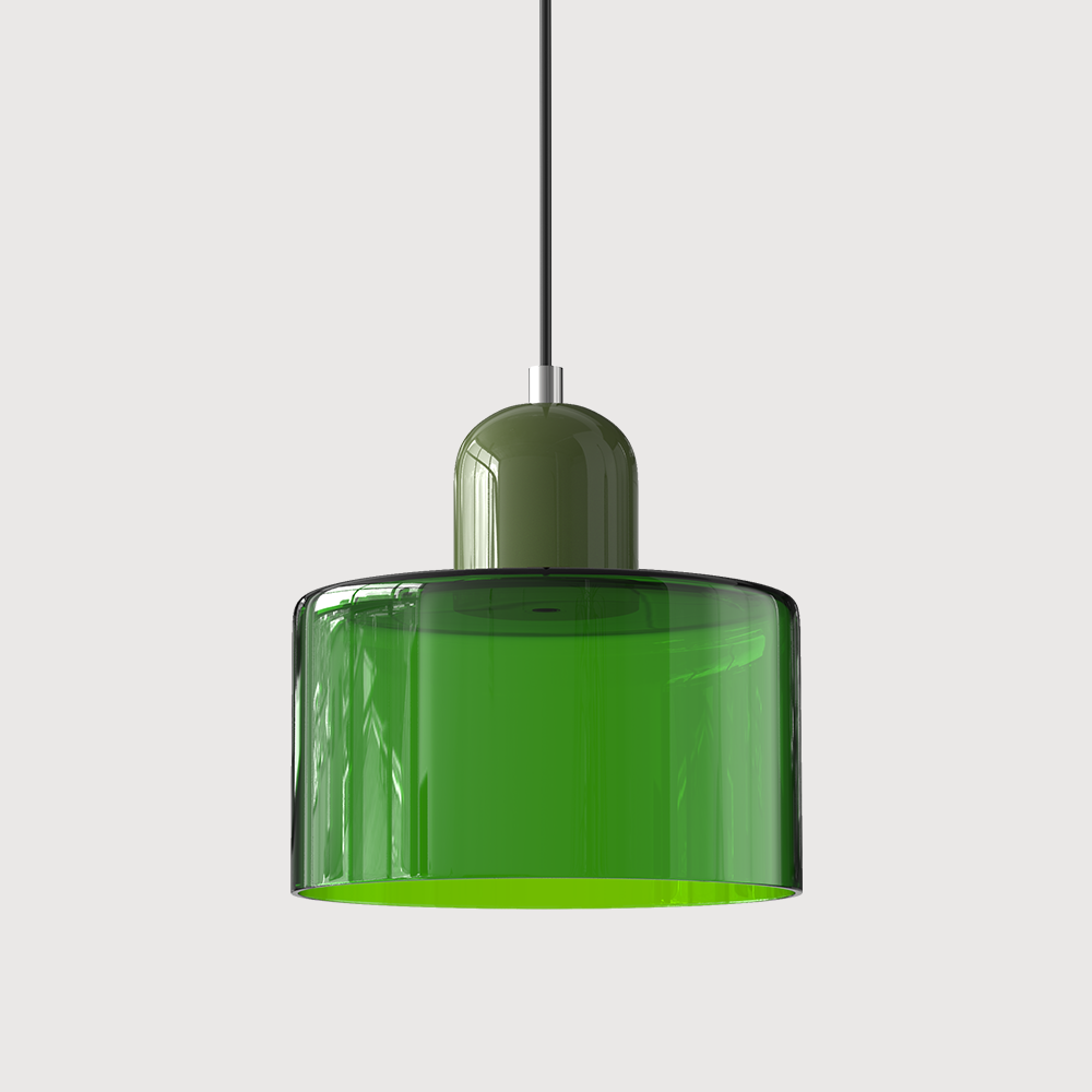 LumyHome | Coloured glass Bauhaus pendant light