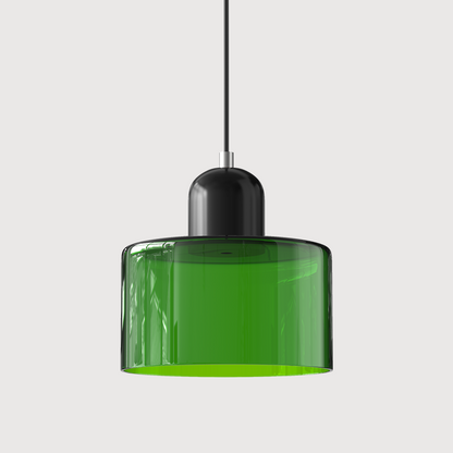 LumyHome | Coloured glass Bauhaus pendant light
