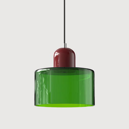 LumyHome | Coloured glass Bauhaus pendant light