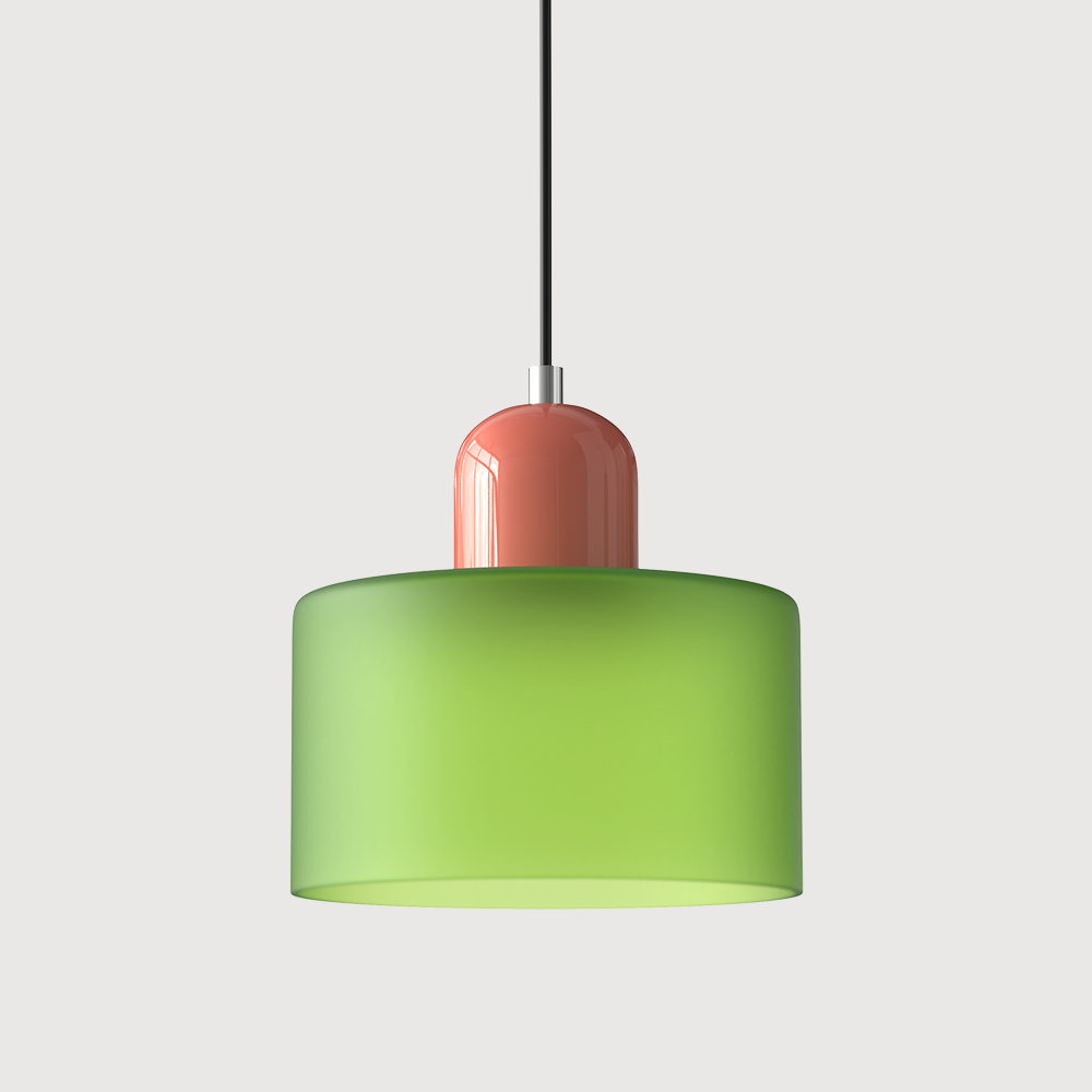 LumyHome | Coloured glass Bauhaus pendant light