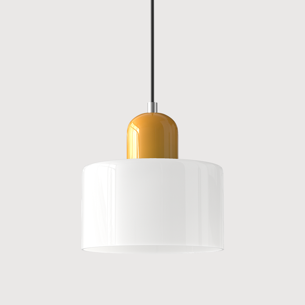 LumyHome | Coloured glass Bauhaus pendant light