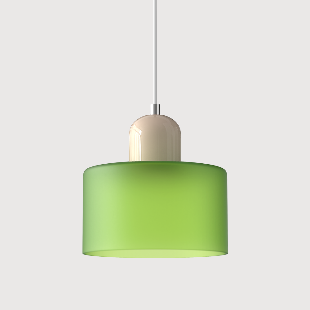 LumyHome | Coloured glass Bauhaus pendant light