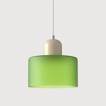LumyHome | Coloured glass Bauhaus pendant light