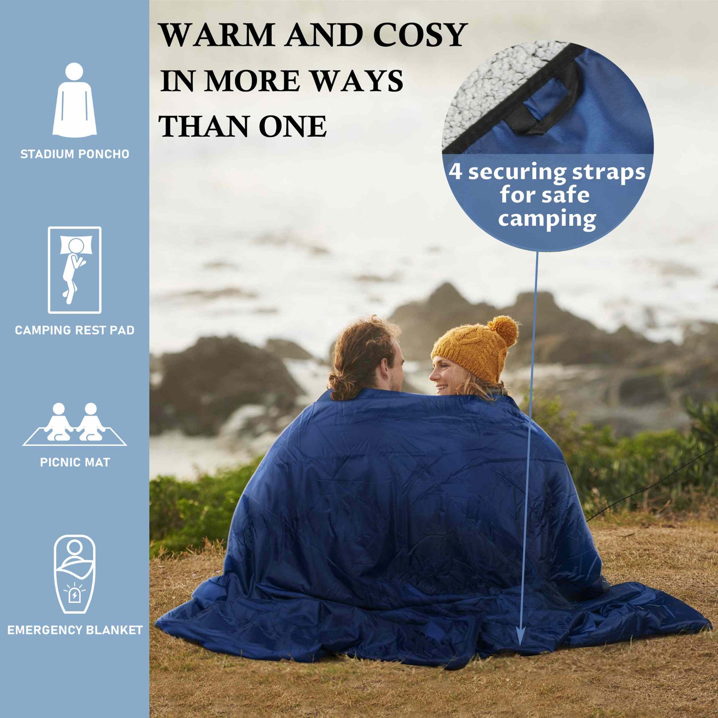 Solaris by Tirrinia Ultra Soft Comfortable Stadium Waterproof Blanket
