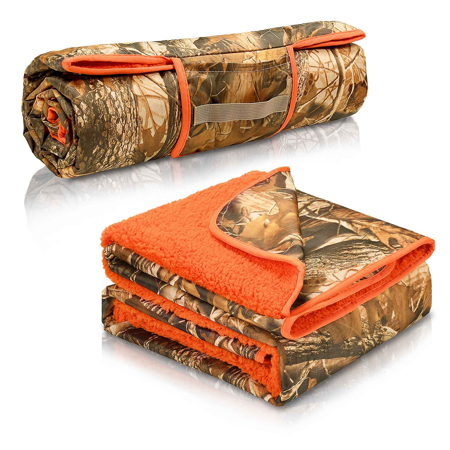 Waterproof Stadium Blanket with Sherpa Lining for Stadium 51''×59''