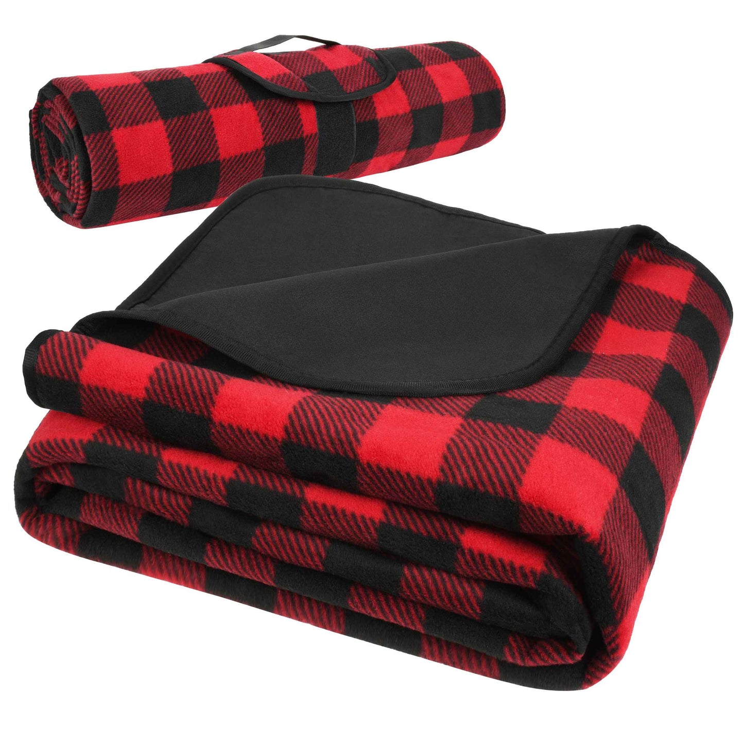 Waterproof Stadium Blanket with Sherpa Lining for Stadium 51''×59''
