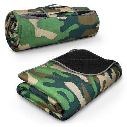 Waterproof Stadium Blanket with Sherpa Lining for Stadium 51''×59''