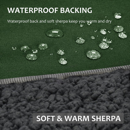 Outdoors Waterproof Throw Blanket for Trip, 66”x 90”