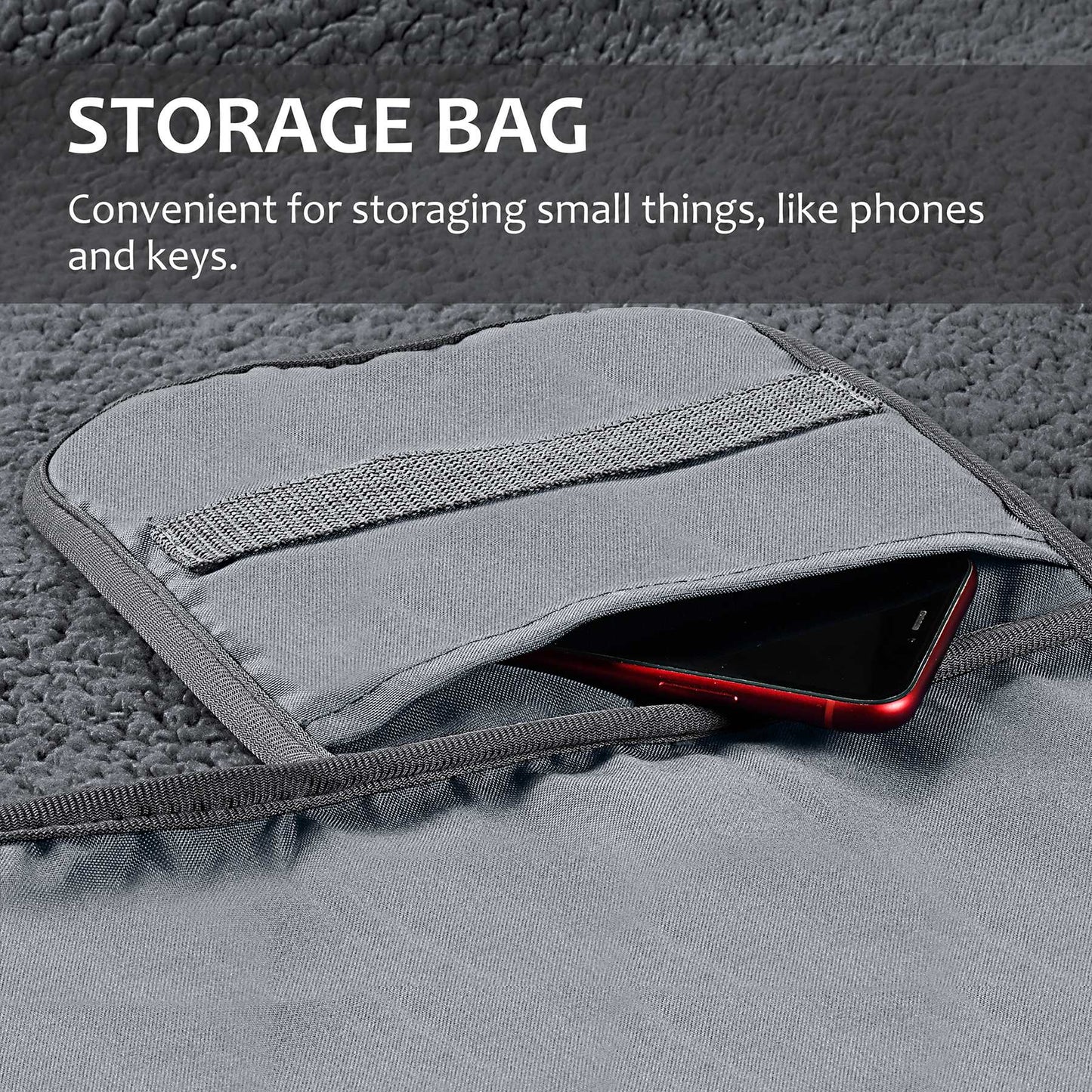 Waterproof Stadium Blanket with Sherpa Lining for Stadium 51''×59''
