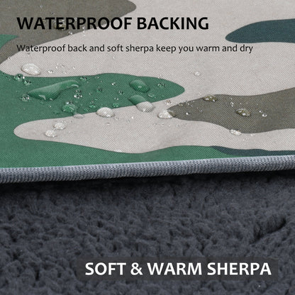 Outdoors Waterproof Throw Blanket for Travel 51”x 59”