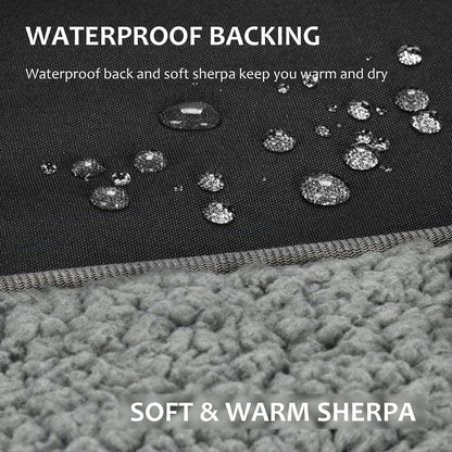 Outdoors Waterproof Throw Blanket for Trip, 66”x 90”