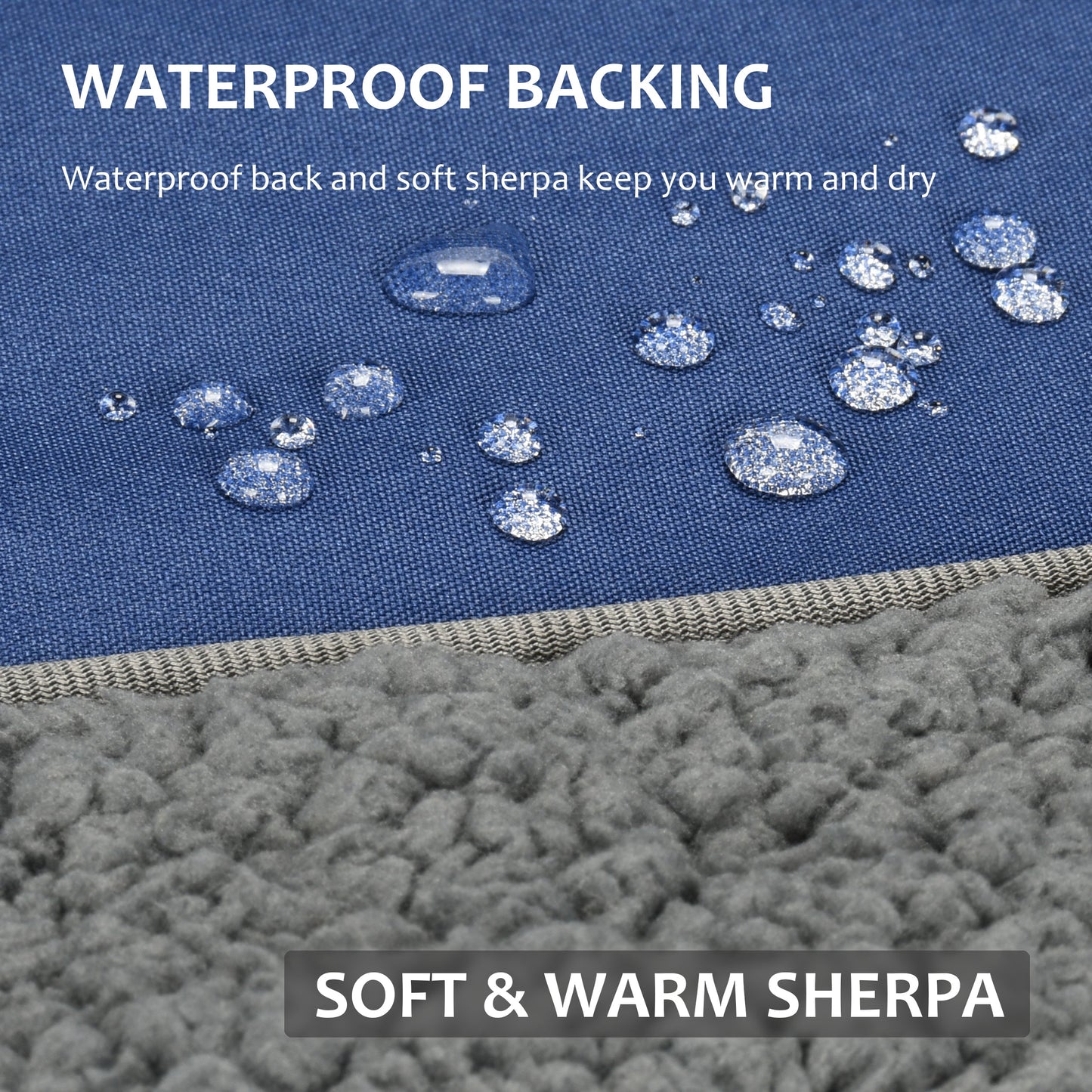 Outdoors Waterproof Throw Blanket for Trip, 66”x 90”