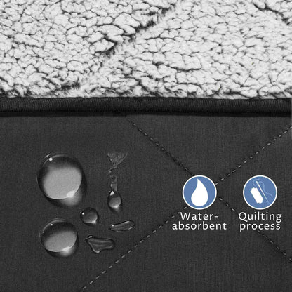 Waterproof Oxford & Plush Outdoor Down Blanket with Sherpa Lining, 60'' x 80''