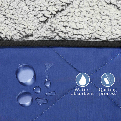 Waterproof Oxford & Plush Outdoor Down Blanket with Sherpa Lining, 60'' x 80''