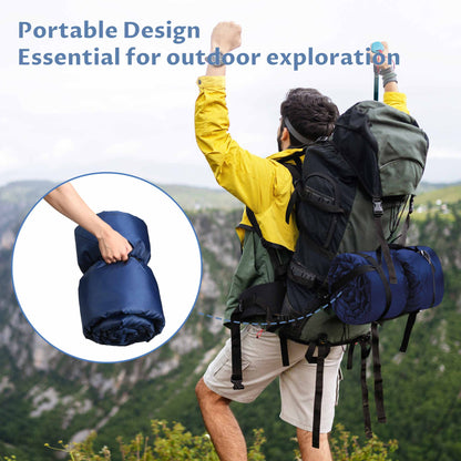Waterproof Oxford & Plush Outdoor Down Blanket with Sherpa Lining, 60'' x 80''