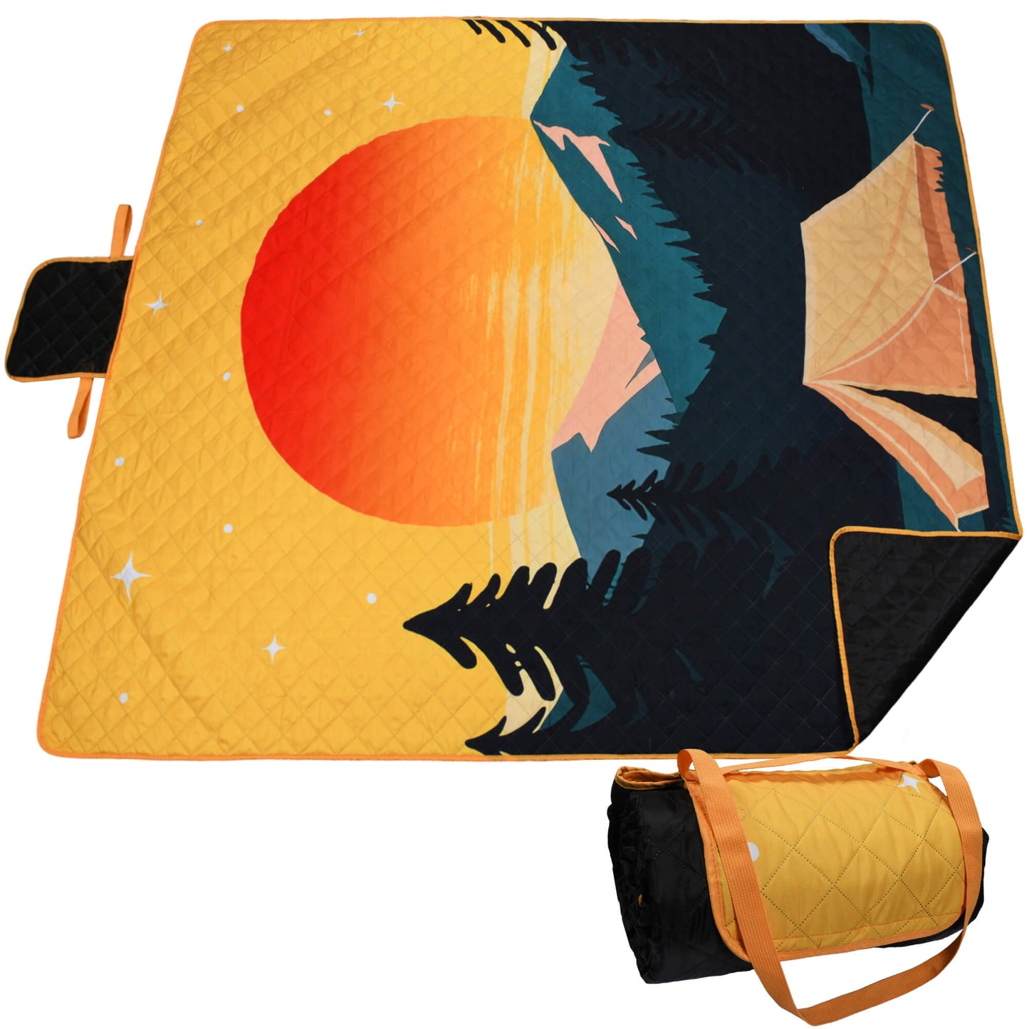 Tirrinia Waterproof Beach Blanket – Sandproof Outdoor Picnic & Camping Mat (70" × 80")