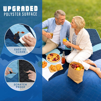 Tirrinia Waterproof Beach Blanket – Sandproof Outdoor Picnic & Camping Mat (70" × 80")