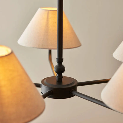Lille 5 Pendant Light - Matte Black
