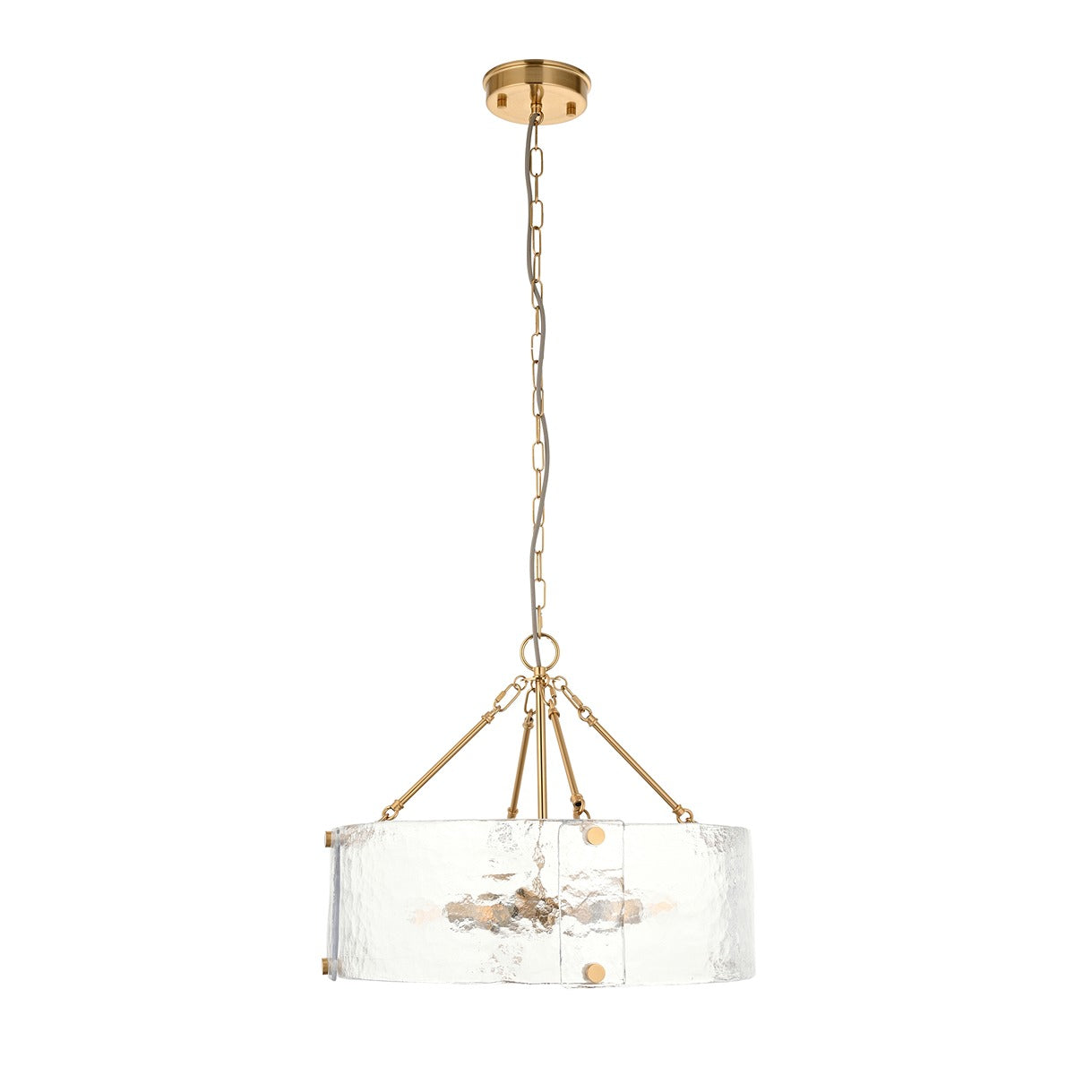 Keller 6 Pendant Light - Brushed Aged Brass