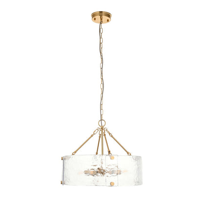 Keller 6 Pendant Light - Brushed Aged Brass