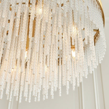 Anistoria Grand 9 Pendant Light - Brushed Aged Brass