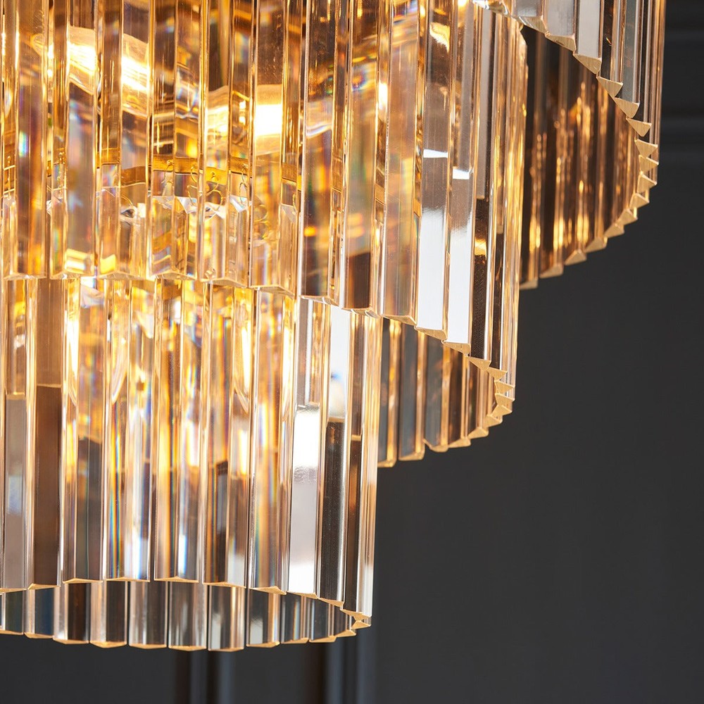 Conaston 7 Pendant Light - Brushed Aged Brass