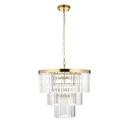 Conaston 7 Pendant Light - Brushed Aged Brass