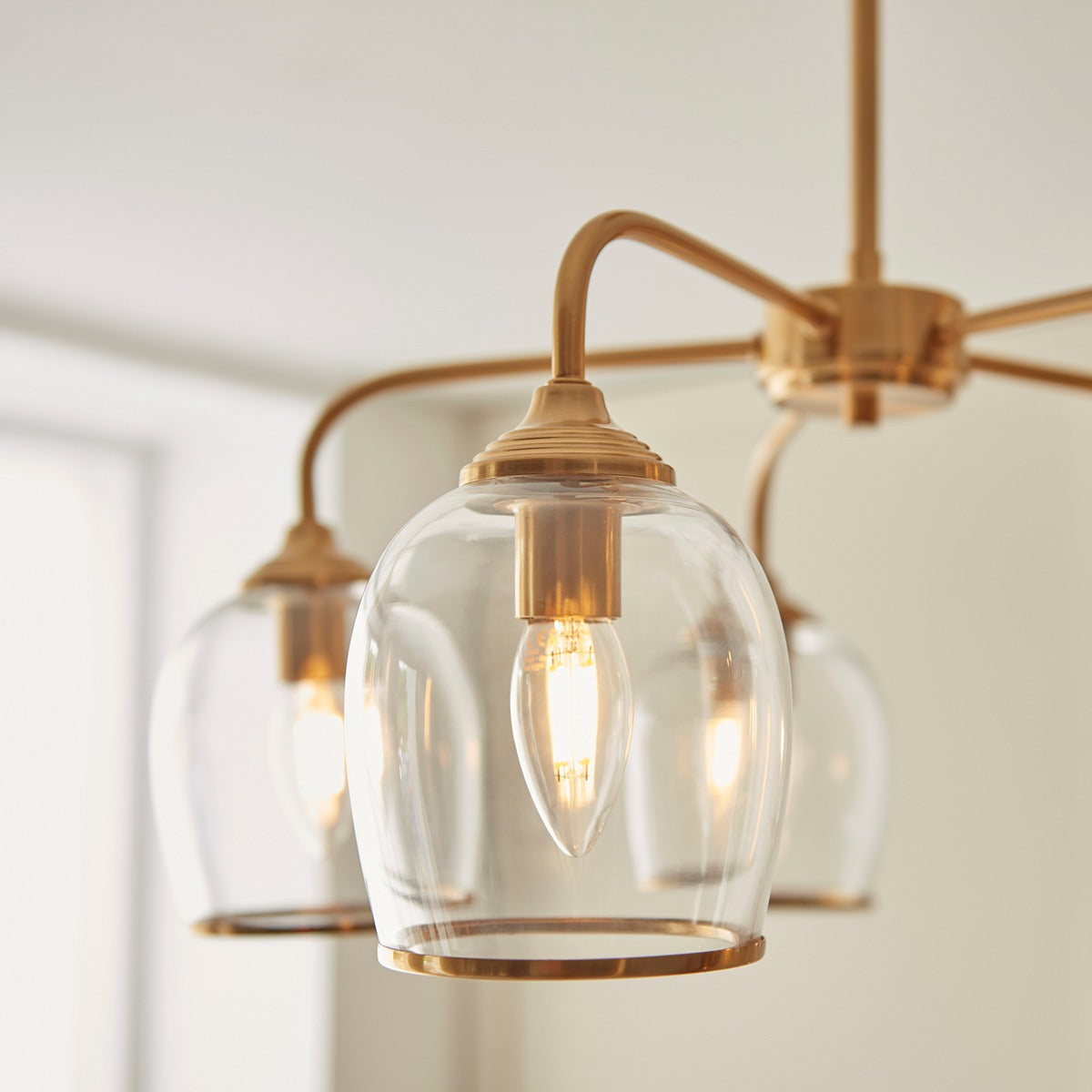 Ashcroft 5 Pendant Light - Brushed Aged Brass
