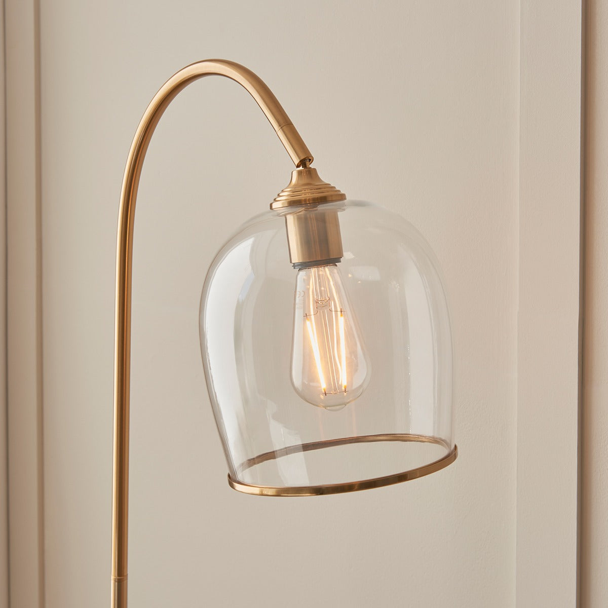 Ashcroft Floor Lamp - Brushed Aged Brass