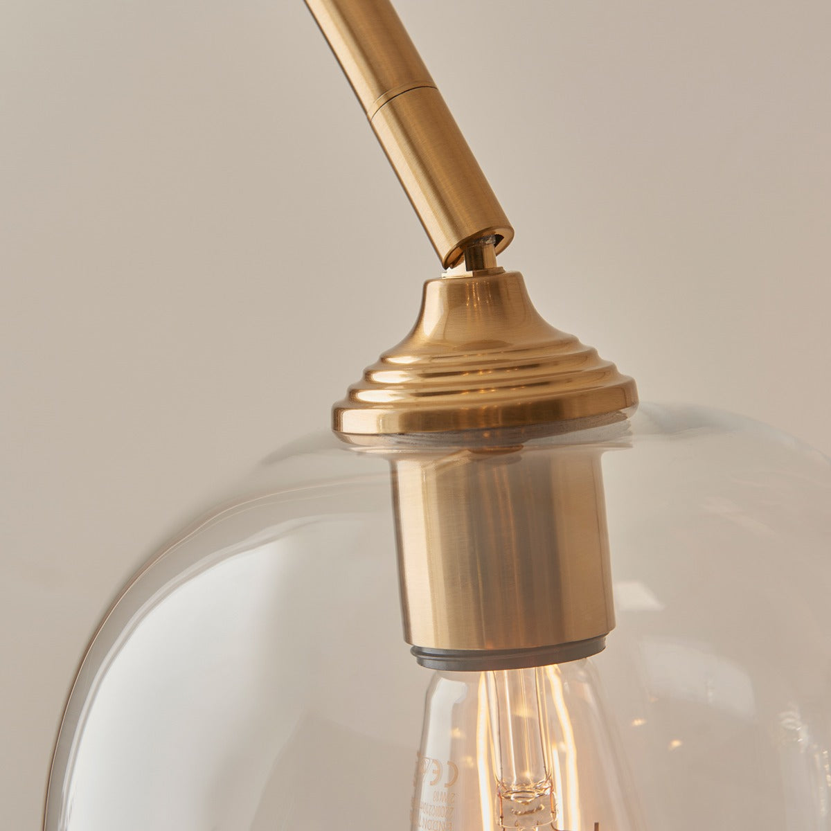 Ashcroft Floor Lamp - Brushed Aged Brass