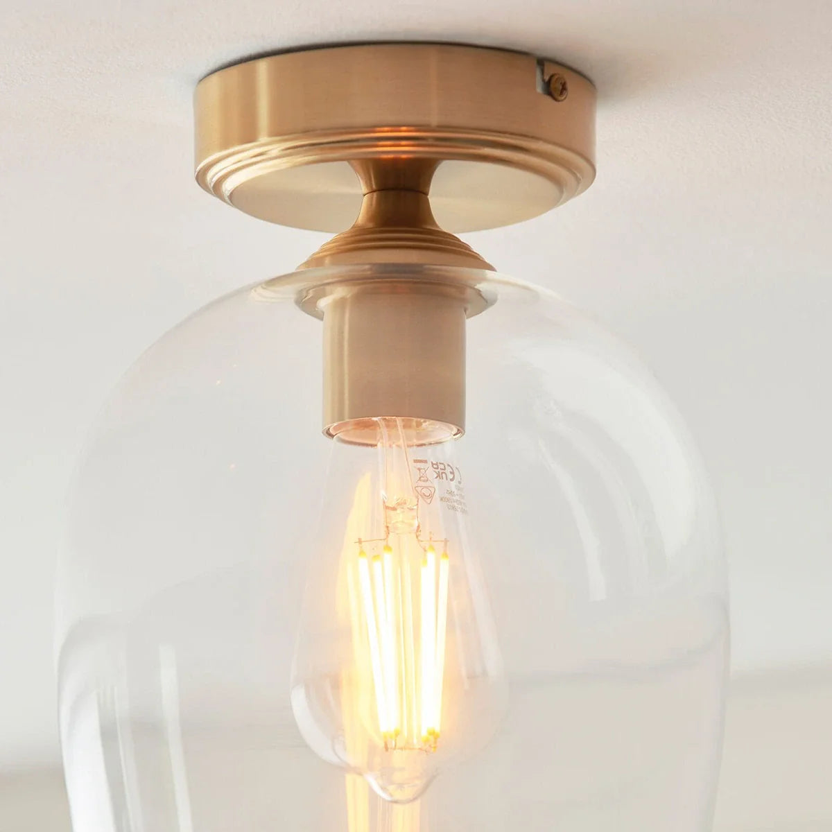 Ashcroft Ceiling 1 Light - Brushed Aged Brass