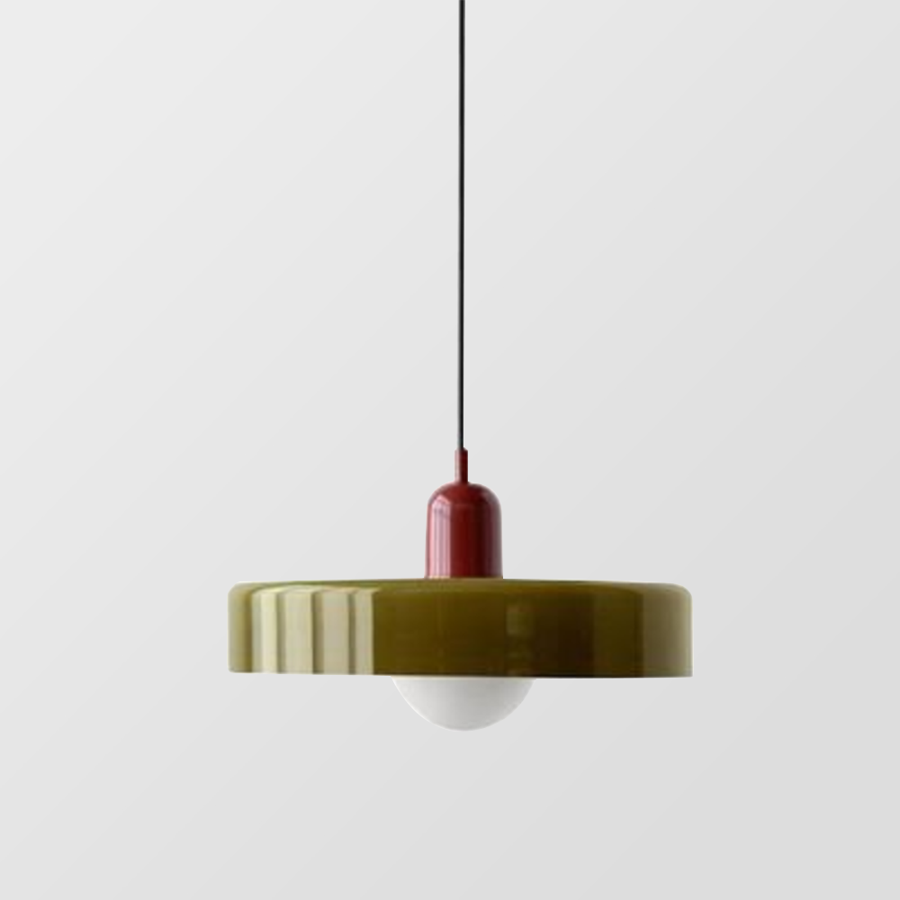 LumyHome | Bauhaus Hängeleuchte aus farbigem Glas