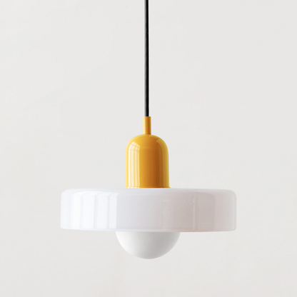 LumyHome | Bauhaus Hängeleuchte aus farbigem Glas