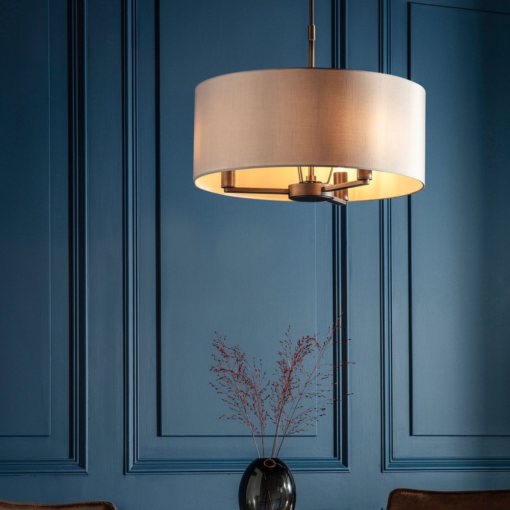 Dani Large 3 Light Pendant Light - Antique Bronze