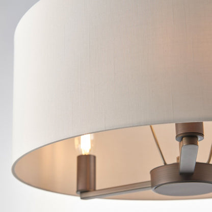 Dani Large 3 Light Pendant Light - Antique Bronze