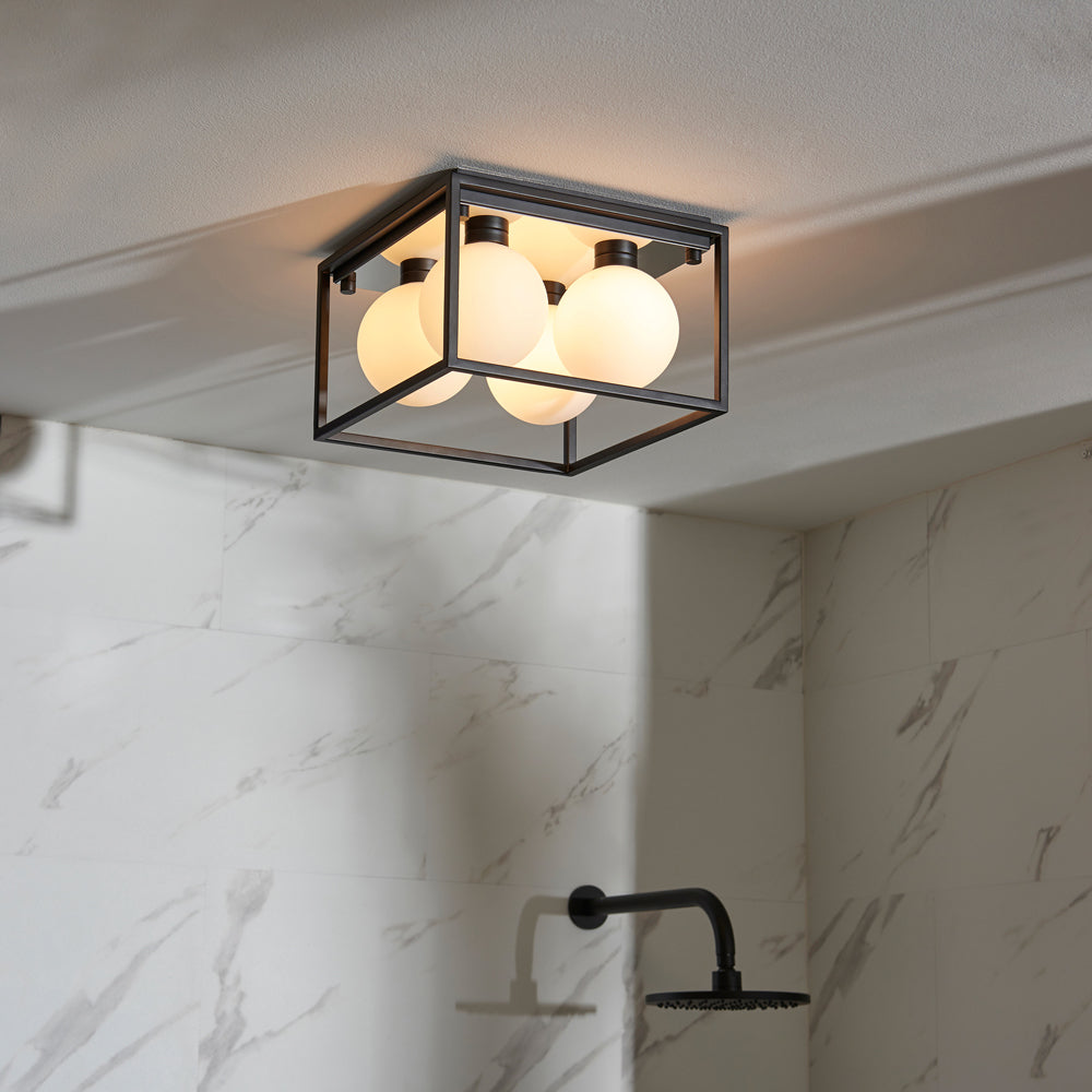 Harper Bathroom Ceiling Light - Black