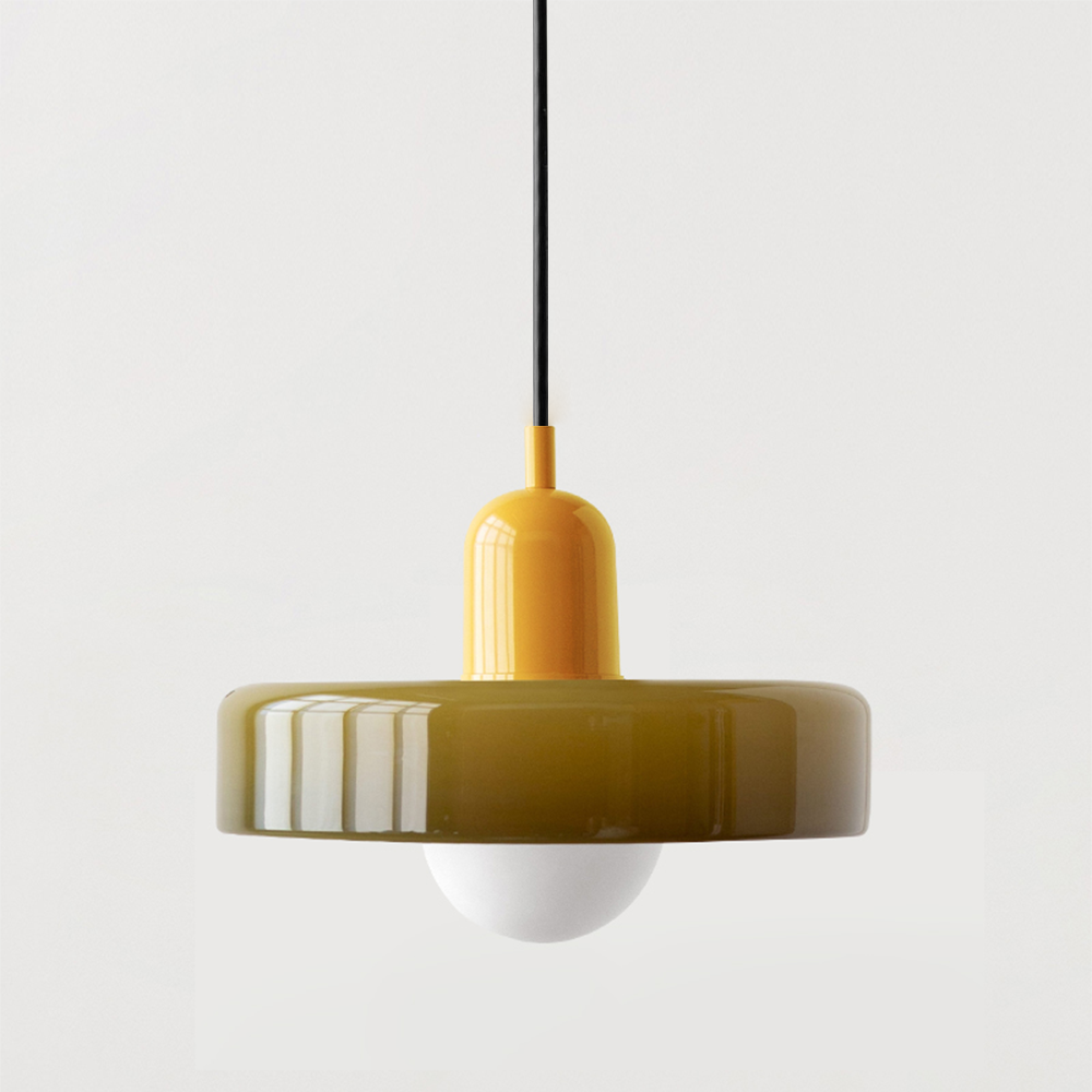 LumyHome | Bauhaus Hängeleuchte aus farbigem Glas