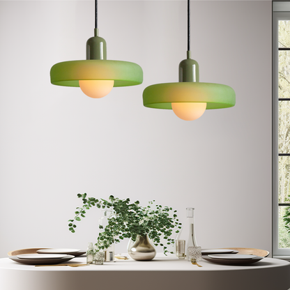 LumyHome | Bauhaus Hängeleuchte aus farbigem Glas